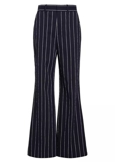 Rosie Assoulin Flare For The Dramatic Cotton-Blend Trousers