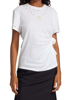 Rosie Assoulin Knotted Faux Pearl T-Shirt