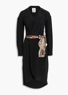Rosie Assoulin - Cutout silk wrap dress - Black - US 2