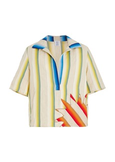 Rosie Assoulin - Here Comes The Sun Striped Linen-Cotton Top - Multi - M - Moda Operandi