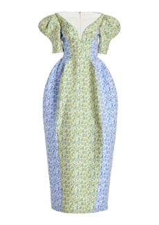 Rosie Assoulin - Like a Fairy Tale Floral Puff-Sleeve Gown - Multi - US 14 - Moda Operandi