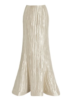 Rosie Assoulin - Lily Silk-Blend Maxi Skirt - Metallic - US 4 - Moda Operandi