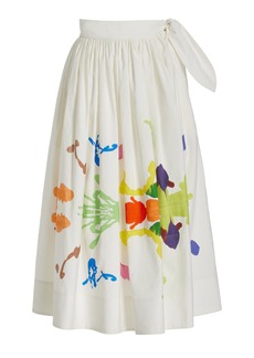 Rosie Assoulin - Rorschach Tie-Detailed Maxi Skirt - White - US 6 - Moda Operandi