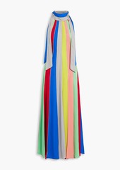 Rosie Assoulin - Striped silk-crepe halterneck maxi dress - Multicolor - US 2