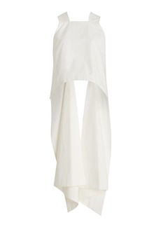 Rosie Assoulin - Winged Draped Cutout Cotton Top - White - US 6 - Moda Operandi