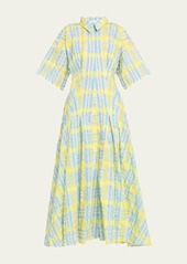 Rosie Assoulin Jolly 'Oliday Plaid Shirtdress