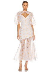 Rosie Assoulin Sliced & Diced Bohemian Maxi Dress