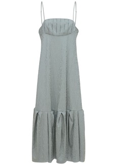 Rosie Assoulin Umiliana Seersucker Cotton Midi Dress