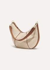 Rothy's Crescent Shoulder Bag Honeybun Boucle