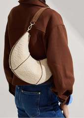 Rothy's Crescent Shoulder Bag Honeybun Boucle