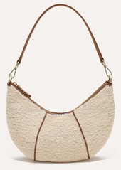 Rothy's Crescent Shoulder Bag Honeybun Boucle