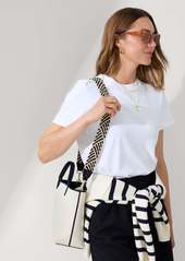 Rothy's Crossbody Bag Strap Black And Ivory Woven