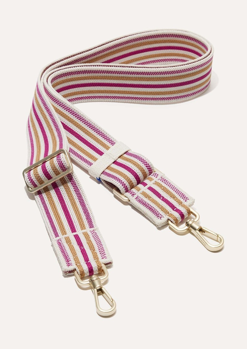 Rothy's Crossbody Bag Strap Fuchsia Stripe