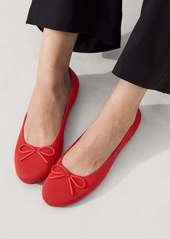 Rothy's Glamour Red Ballet Flat Bow