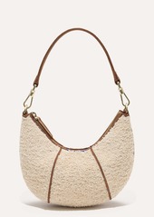 Rothy's Mini Crescent Shoulder Bag Honeybun Boucle