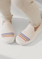 Rothy's The Kids Sneaker White Rainbow