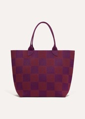 Rothy's The Lightweight Tote Checker Plum