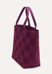 Rothy's The Lightweight Tote Checker Plum