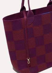 Rothy's The Lightweight Tote Checker Plum