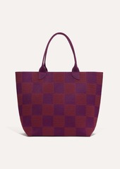 Rothy's The Lightweight Tote Checker Plum