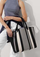 Rothy's The Lightweight Tote Ivory Rugby Stripe