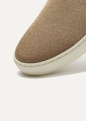 Rothy's The Original Slip On Sneaker Gold Twill