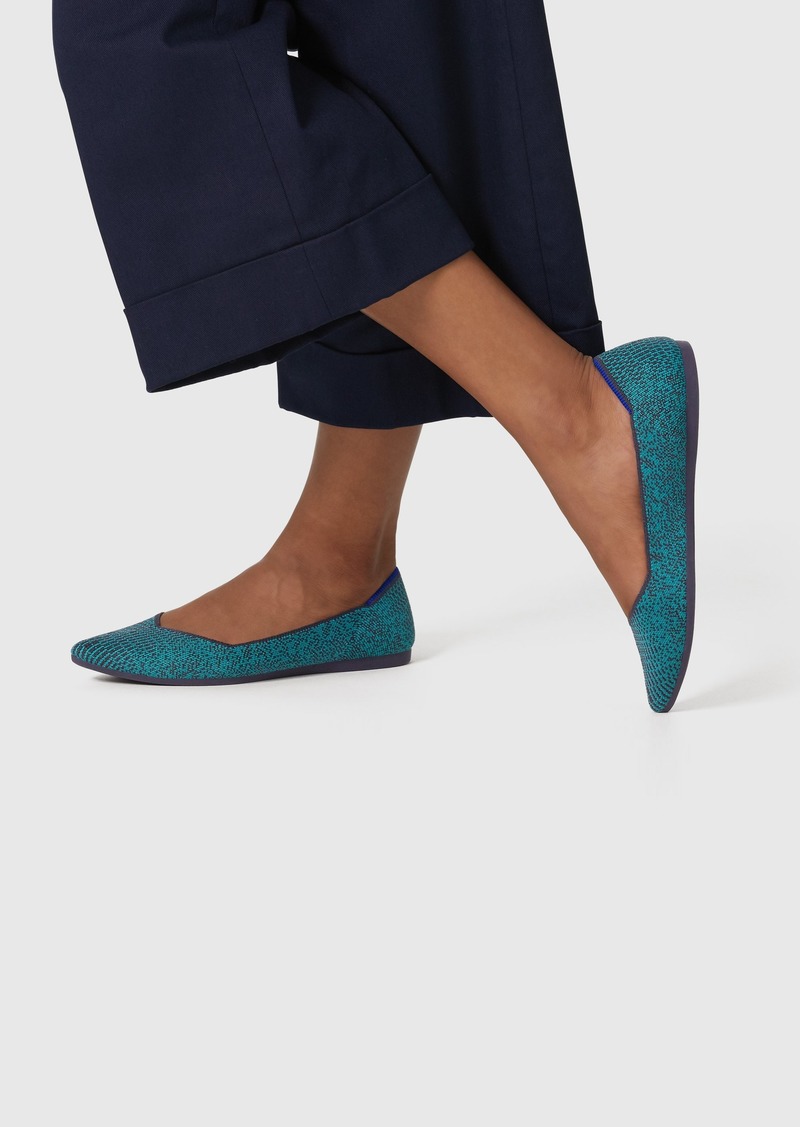 rothys aqua heather