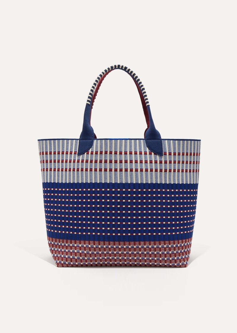 The Lightweight Tote in Ivory Rugby Stripe, Women's Tote Bags