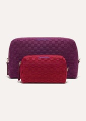 Rothy's The Universal Pouch Set Cranberry Plum