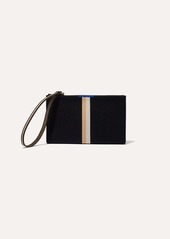 Rothy's Wallet Wristlet Black Portobello Stripe