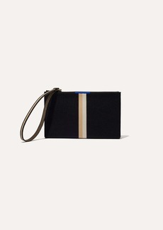 Rothy's Wallet Wristlet Black Portobello Stripe