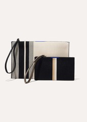 Rothy's Wallet Wristlet Navy Stripe