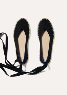 Rothy's Womens Espadrille Shoe Black