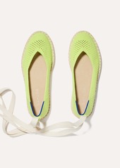 Rothy's Womens Espadrille Shoe Limeade