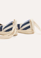 Rothy's Womens Espadrille Shoe Sailor Stripes