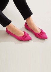 Rothy's Womens Knot Pointed Toe Flat Starfish Pink