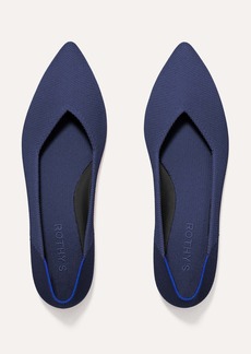 Rothy's Womens Pointed Toe Flat Deep Navy