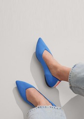 Rothy's Womens Pointed Toe Flat Oasis Blue