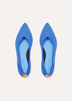 Rothy's Womens Pointed Toe Flat Oasis Blue