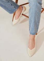 Rothy's Womens Pointed Toe Flat White Sand