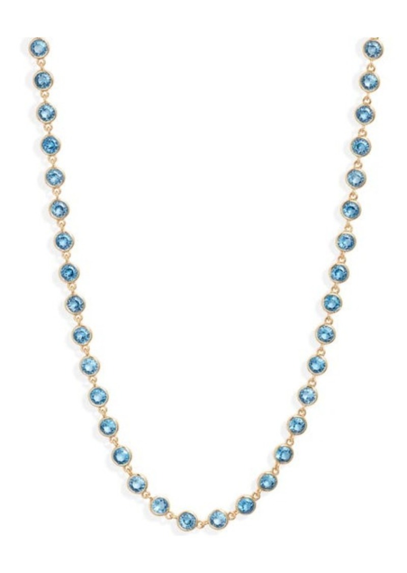 ROXANNE ASSOULIN Blue Cubic Zirconia Necklace at Nordstrom