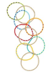 ROXANNE ASSOULIN Just Another Day In Paradise Set of 9 Bracelets