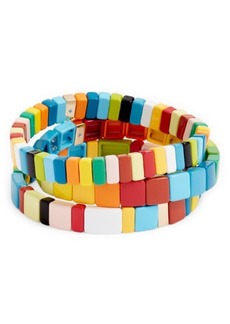 ROXANNE ASSOULIN Set of 3 Rainbow Brite Bracelets