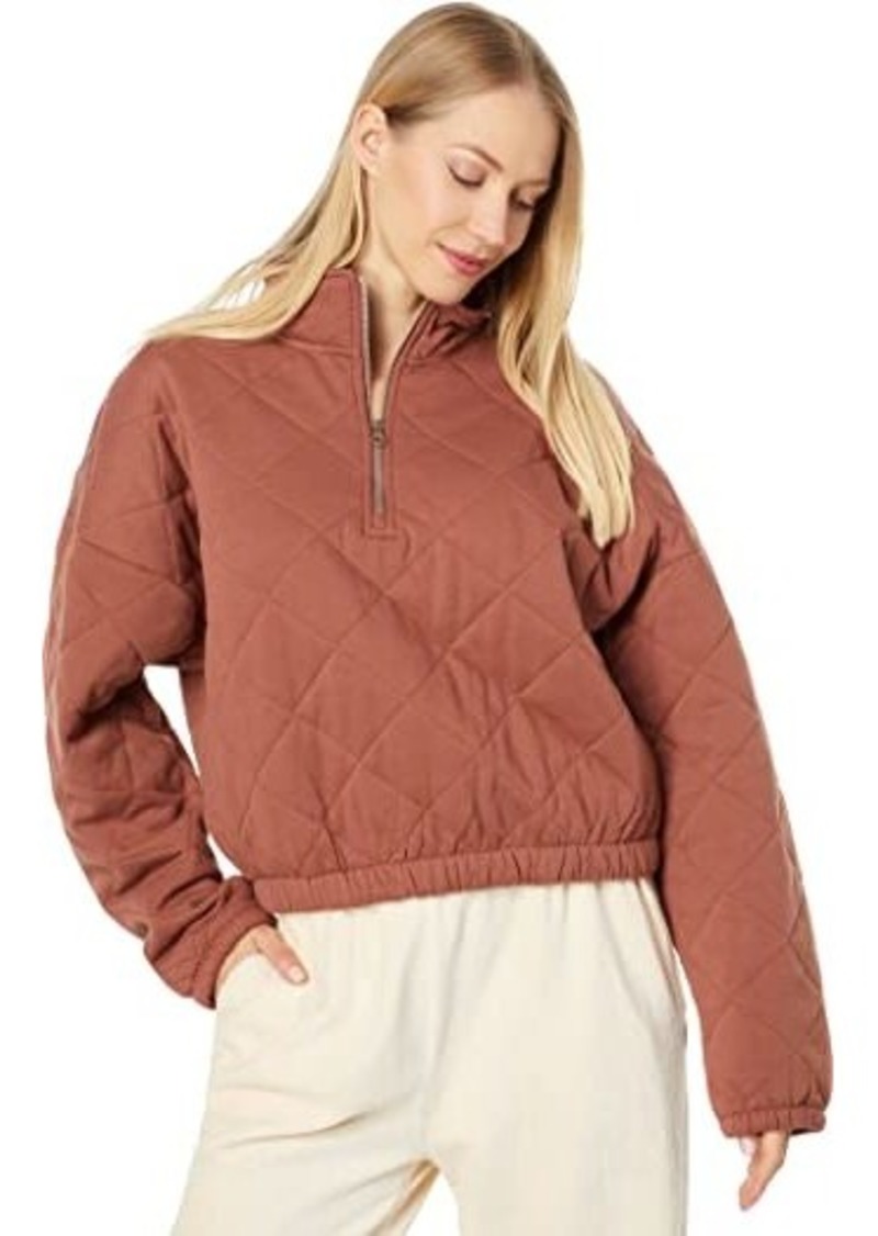 Roxy Bonfire Babe Quilted Sweatshirt