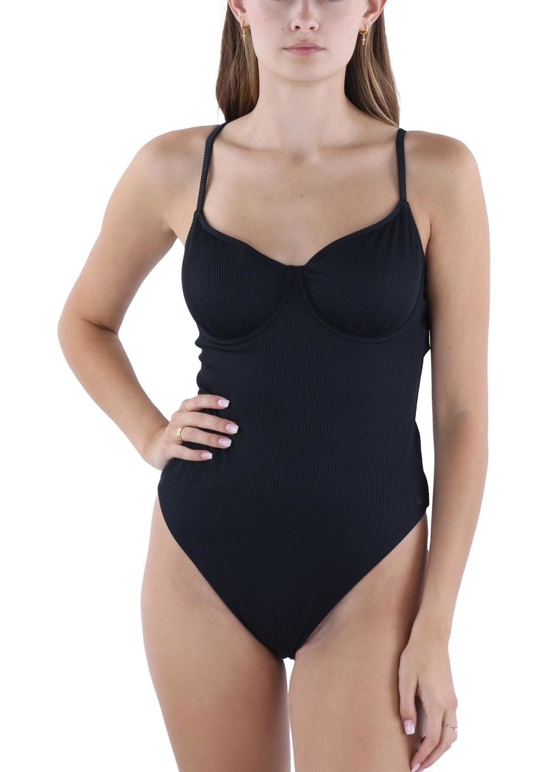 Roxy Juniors Womens Underwire Pool One-Piece Swimsuit