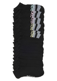 Roxy 10-Pack Ankle Socks in Black at Nordstrom Rack