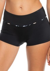 Roxy Active Shorty Swim Shorts in Anthracite at Nordstrom