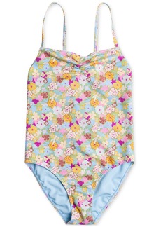 Roxy Big Girls Nostalgic Seaside Floral One-Piece Swimsuit - Fern Memories