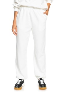 Roxy Days Go By Cotton Blend Joggers in Snow White at Nordstrom