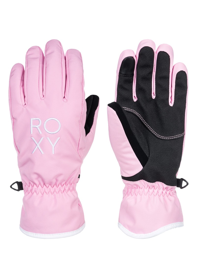 Roxy Freshfield Water Repellent Ski Gloves in Pink Frosting at Nordstrom Rack